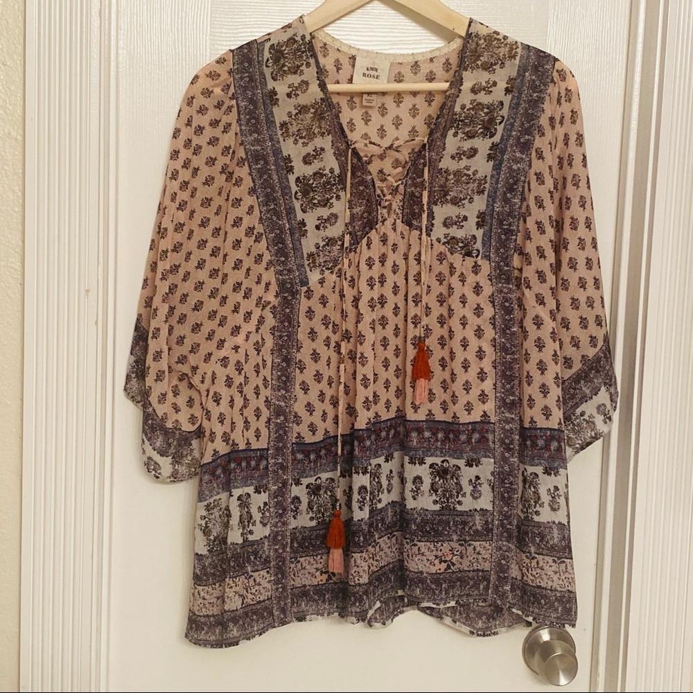 Knox Rose Flutter Sleeve Shirt